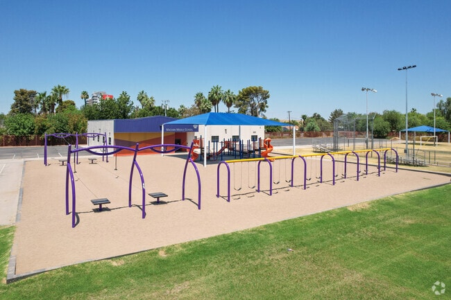 William T. Machan Elementary School is located in central Phoenix offers a shaded playground.