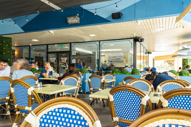 Residents of Dania Beach, FL enjoy delicious meals made from scratch at the Grand Café.