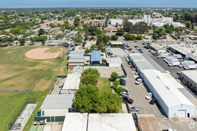 Creekside Community Day School is located to the west of downtown Visalia.