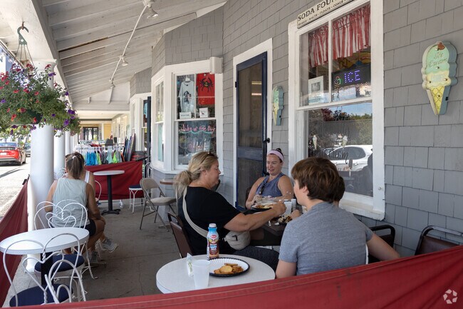 Enjoy outdoor dining in Bay View.