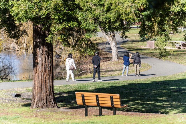 Enjoy a peaceful family walk through the scenic trails of Ed Levin Park.