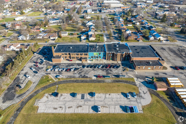 Aerial view of Arts Academy in the Woods.