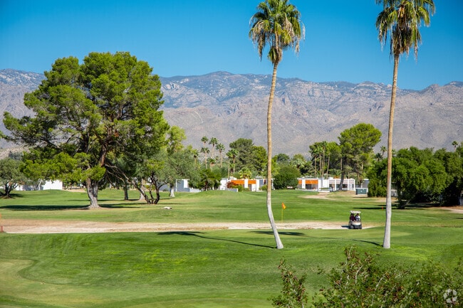 Dorado Golf Course offers views of the Rincon Mountains.