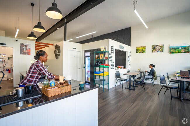 Choose Yego Coffee in Teele Square for a local pick-me-up and remote work.