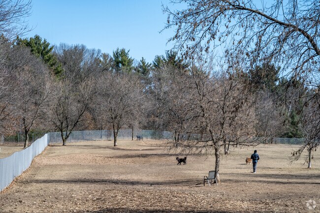 Otter Creek Off-leash dog park is located in Eau Claire, Wisconsin.