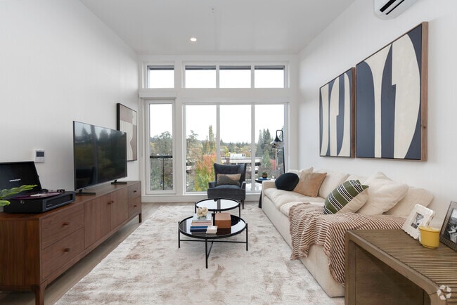 1BR, 1BA - 737SF Living Room