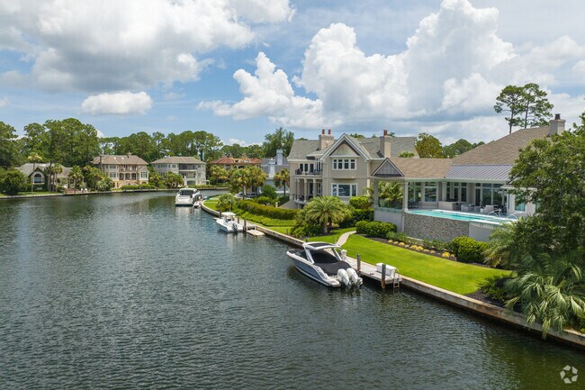 Wexford homes boasts waterfront views with private docks.