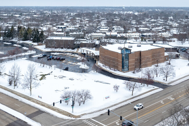 Aerial view of St James The Apostle School.