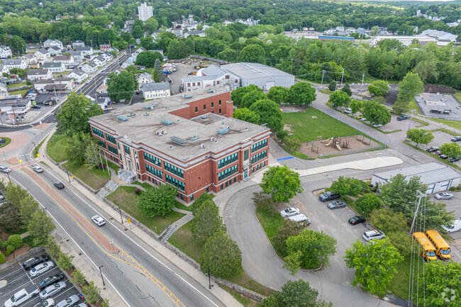 John F. Horgan Elementary School is located right in the heart of this Warwick neighborhood.