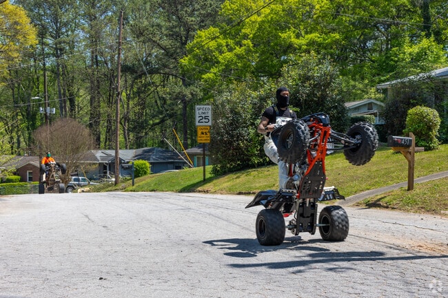 If you're lucky, you can catch ATV riders enjoying Center Hill's neighborhood streets.