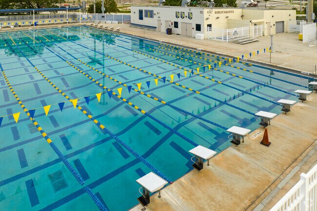 Swimming pool at Boca Raton Community High School.