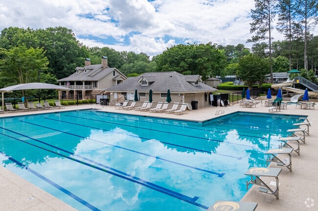 The neighborhood pool and clubhouse in Seven Oaks offer great amenities for summer fun, social events, and staying active close to home.