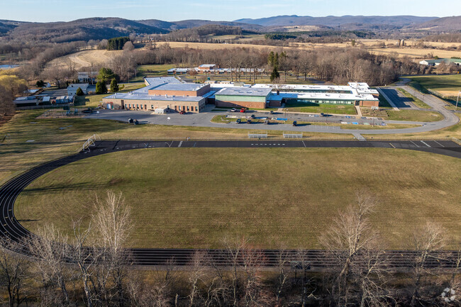 Eugene Brooks Intermediate School, rated C-plus by Niche and Webutuck High, rated B, share the same building.