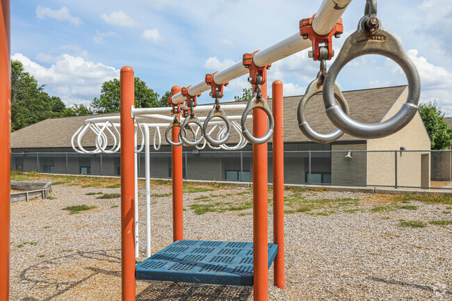 Children can challenge their motor skills on the playground at Valley View Elementary School.