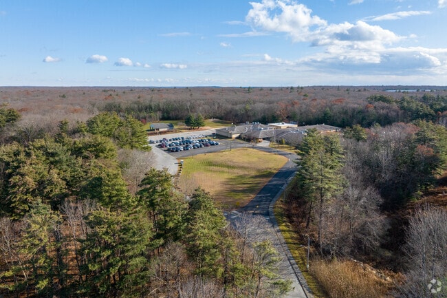 Aerial View of North Smithfield Elementary School.