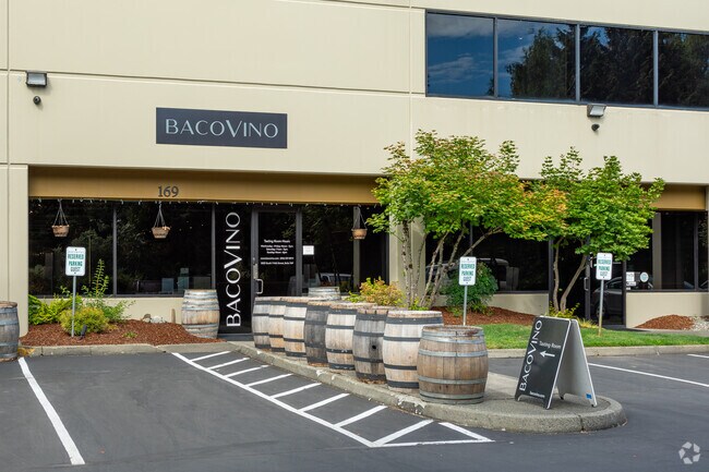 BacoVino Winery tasting room in the industrial section of the Allentown neighborhood.