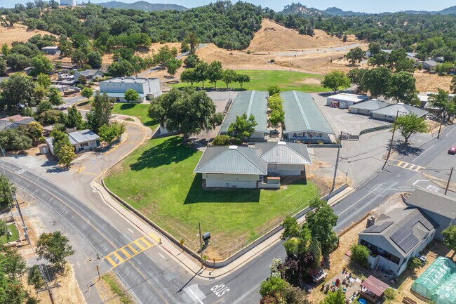 San Andreas Elementary School sits on the edge of town.