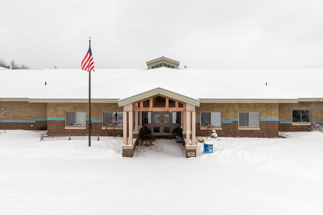 Pickups and dropoffs are made easy at Superior Hills Elementary School.