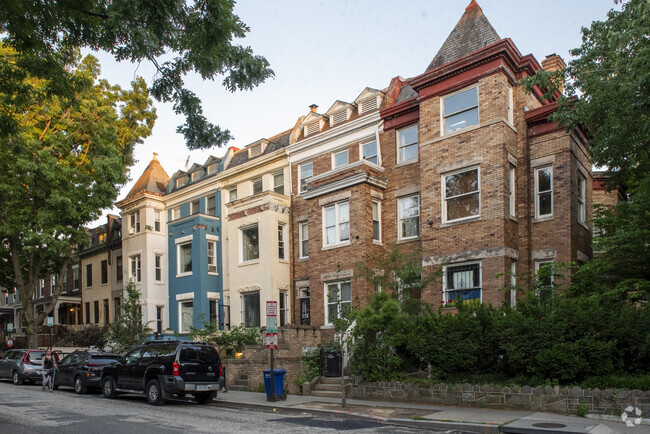 Row homes are popular in the Adams Morgan neighborhood, much like most of DC.