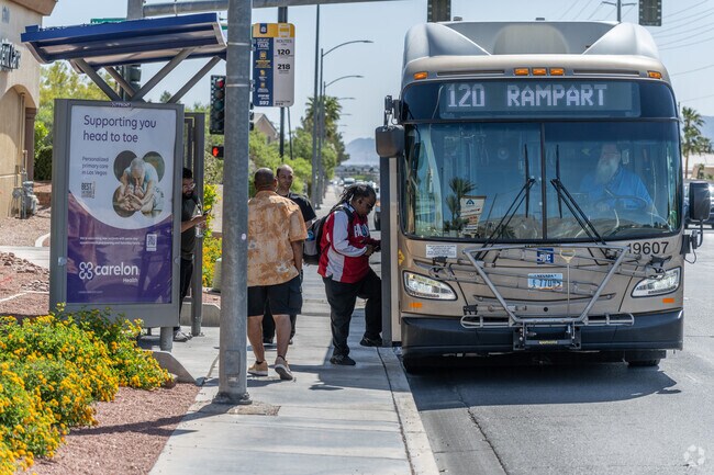 Residents of Desert Shores can easily commute using the public transit system.