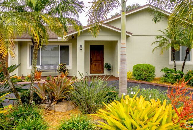 Luscious landscaping is a common theme in the Flamingo Gardens neighborhood of Cooper City, FL.