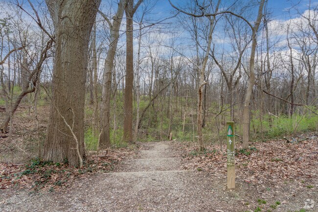 The walking path of Stanbery Park in Mount Washington, OH.