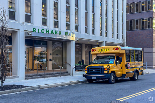 Front exterior of Richard Wright School -PCS