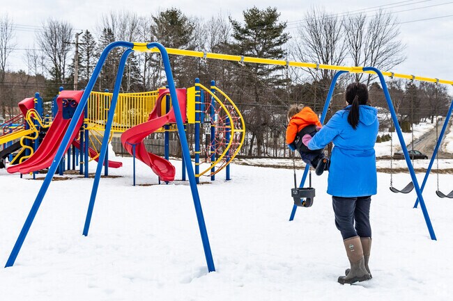 Waterville kids enjoy the playground at North Street Rec Area throughout the year.
