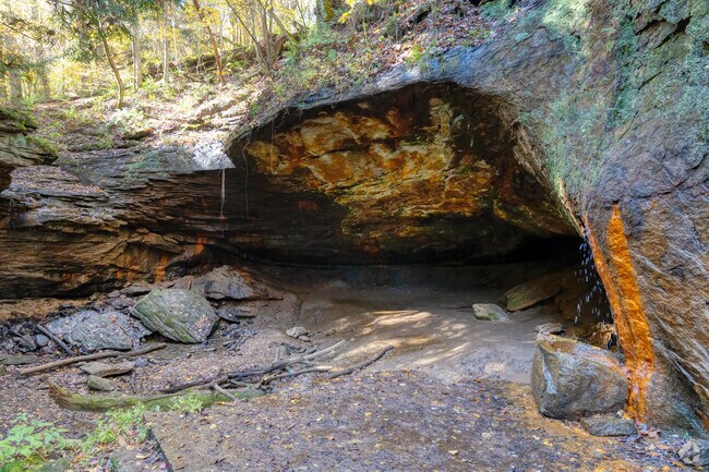 The mineral springs are mostly dry after a long summer without much rain.