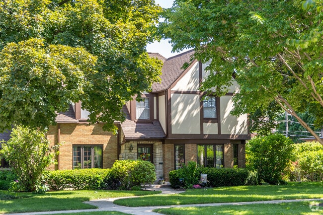 Tudor revival homes that are large in size can be found in Near West Galena.