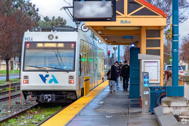 McKee Light Rail Station can take you anywhere in South Bay.