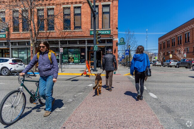 It's common to see people flocking to Downtown Bozeman on weekends, and it's just moments from Flanders Mill.