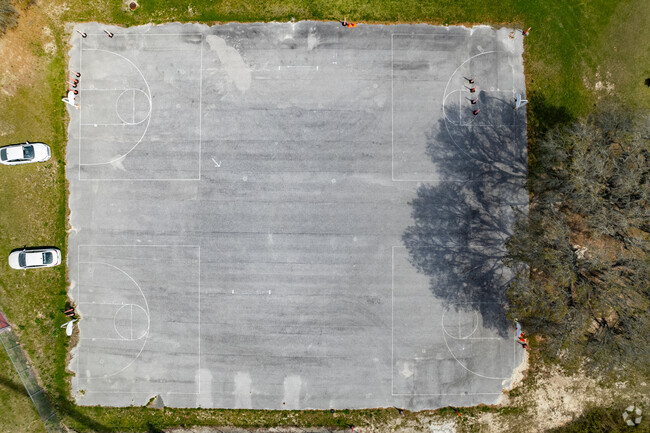 Students love to play some hoops on the basketball courts of Lake Weir High School.