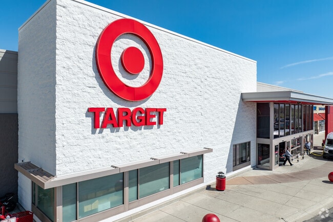 The large shopping plaza Hilliard Rome Commons is made up of big-box stores like Target.