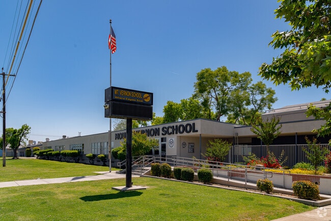 The sign at Mt. Vernon Elementary keeps the students and parents informed with current events.
