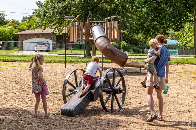 Children have a blast climbing and running at Cico Park.