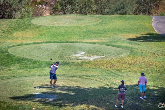 Practice your swing at the Glen Ivy Golf Club in Trilogy.