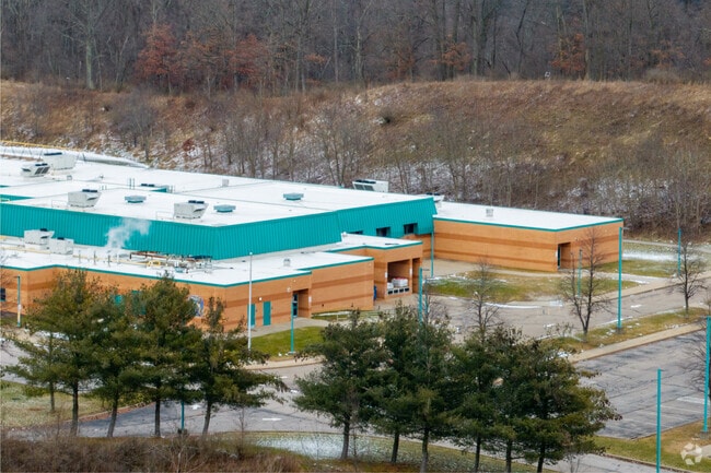 The colorful building of Trinity South Elementary in Washington County, Pa.