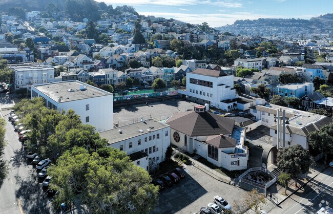 St. Anthony Immaculate Conception has a very large campus for students in San Francisco.