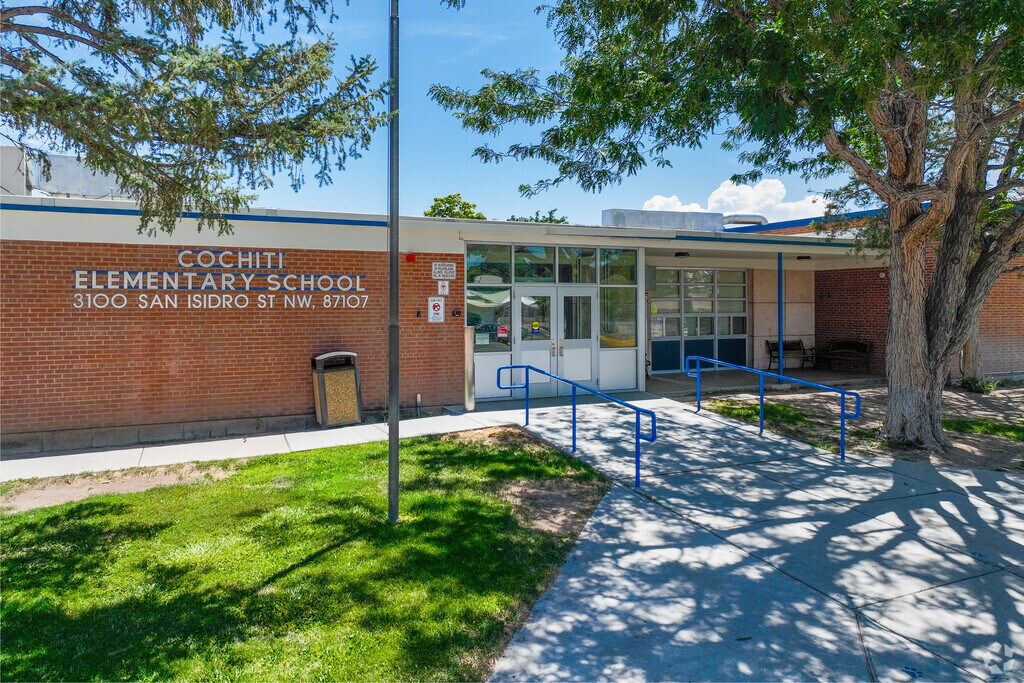 Entrance to Cochiti Elementary School.