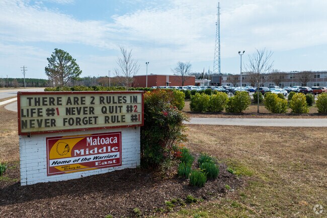 Matoaca Middle School welcomes students in South Chesterfield County.