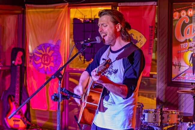 Ledo’s Tavern, established in the 1940s, is popular with the college crowd for its local music.