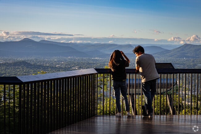 Friends meet to enjoy the view just outside of Williamson Road.