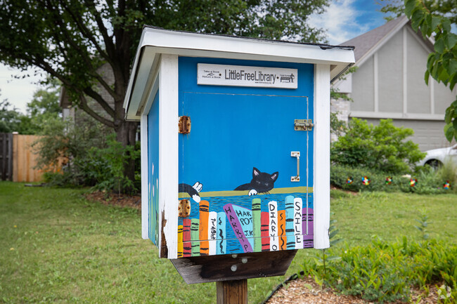 Hainesville has a mini lending library on one of its cozy residential streets.