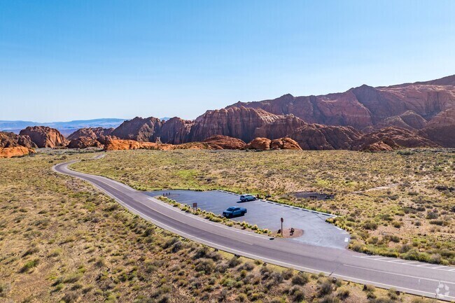 Locals can take Johnson Canyon Trail to explore more red rock scenery including Snow Canyon.
