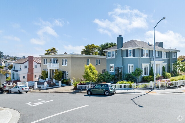 Unique home styles are abundant in the Mount Davidson Manor neighborhood.