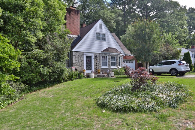 Park Hills also has a few Tudor style homes with decorative stones in the area.