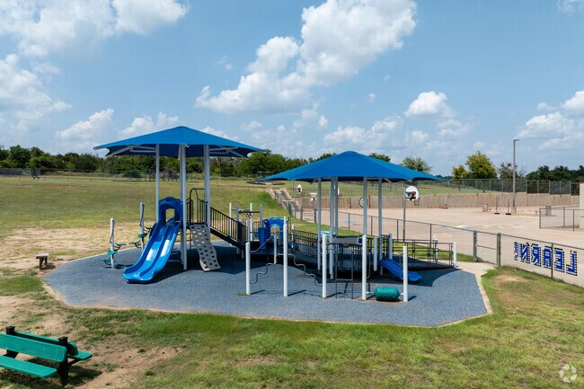 Austin Elementary's playground features safe and fun equipment for all children to enjoy.