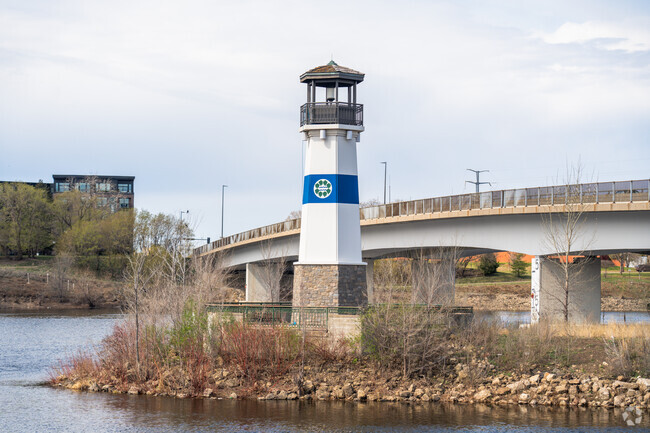 Boom Island Park offers a picturesque destination.