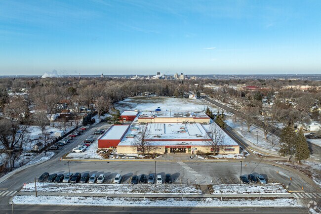 Moreland Arts & Health Sciences Magnet School has a large recess area behind the school.